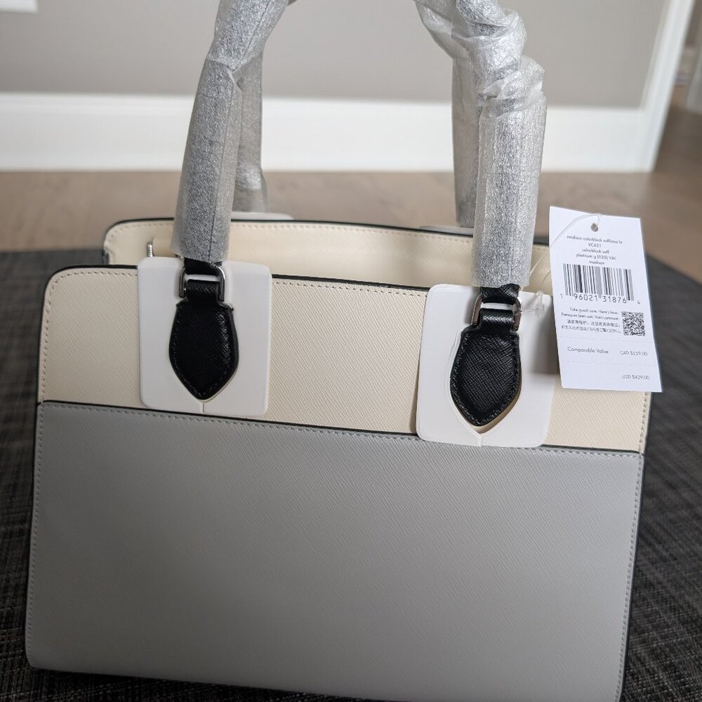 NWT Kate Spade Platinum Saffiano Leather Satchel - Picture 5 of 11